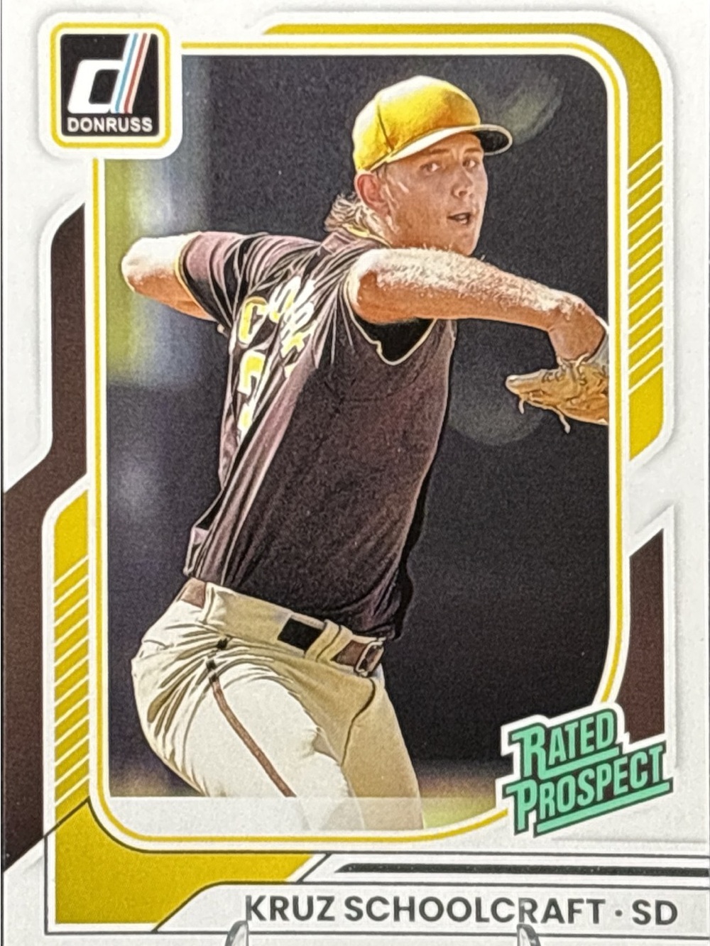 Panini Donruss Kruz Schoolcraft Rookie Baseball Trading Card